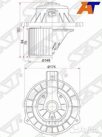Мотор отопителя салона KIA RIO