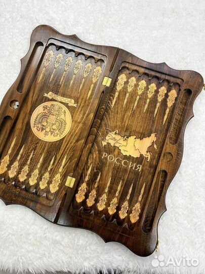 Нарды резные ручной работы из ореха 