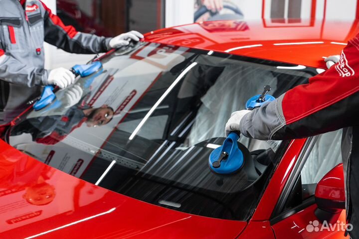 Лобовое стекло на hyundai santa fe 3 камера