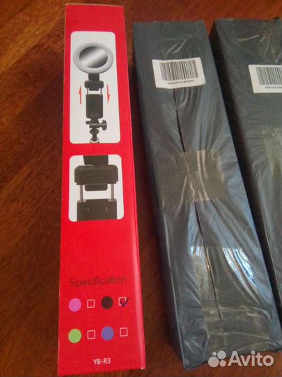 Селфи палка с лампой