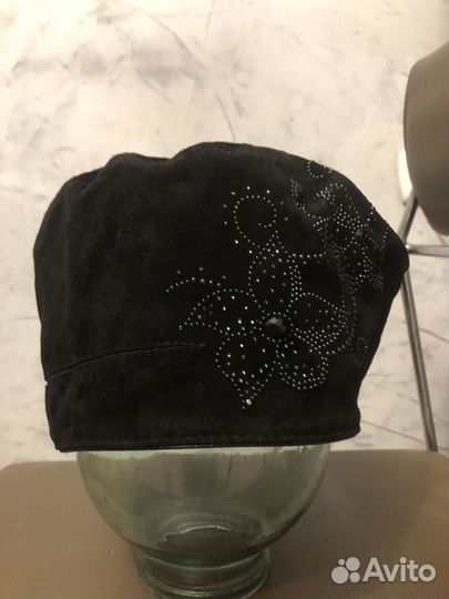 Берет женский замшевый натуральная замша