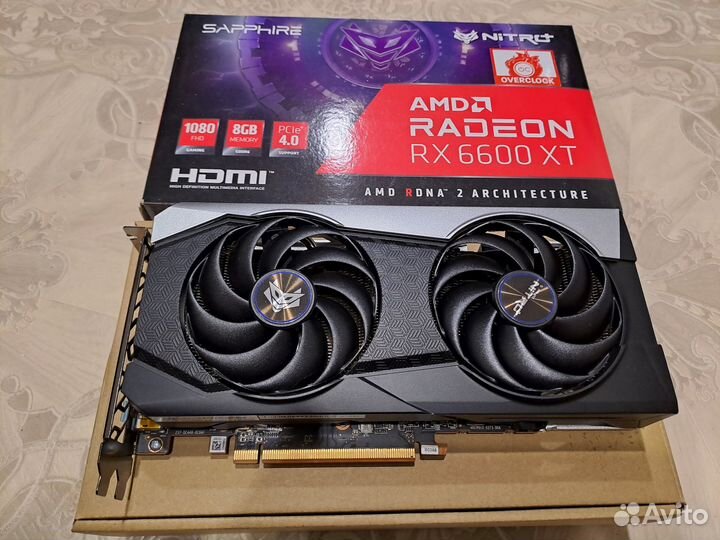 Видеокарты Sapphire 6600XT Nitro+, Pulse