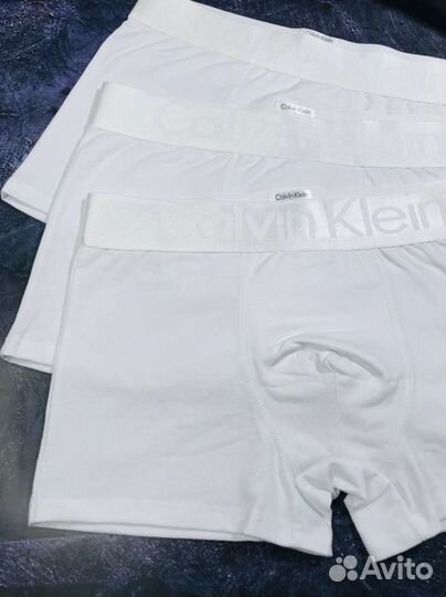 Трусы мужские боксеры calvin klein белые арт.741