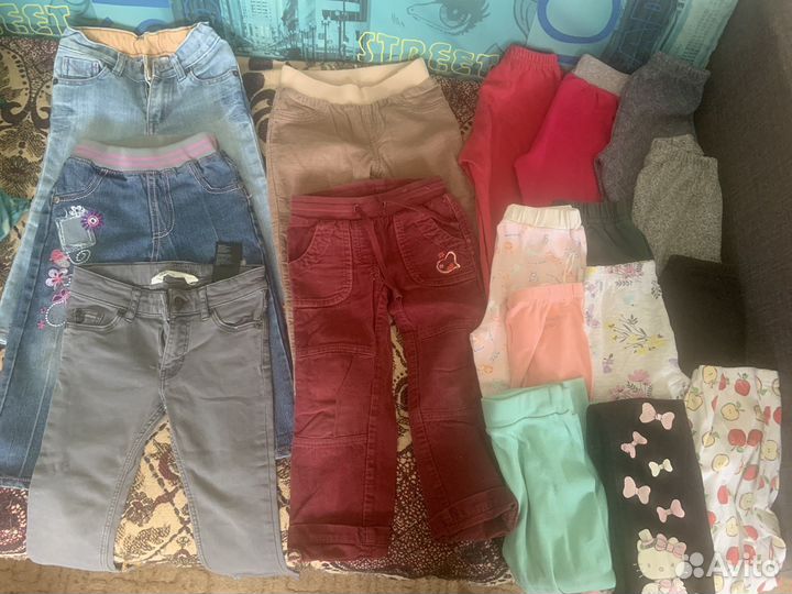Вещи пакетом на девочку 98-104 и 116-128