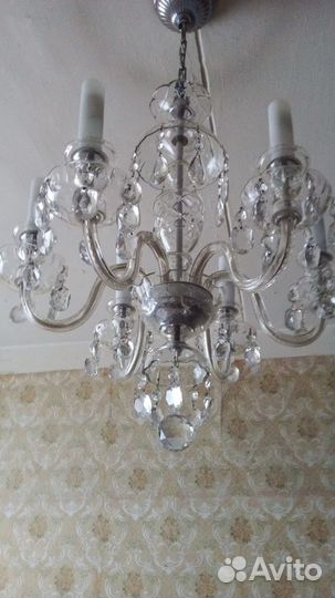 Люстра хрустальная бу