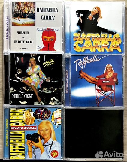 Музыкальные CD диски Raffaella Carra (euro-pop)