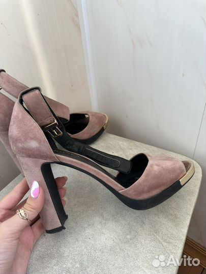 Пудровые туфли 38