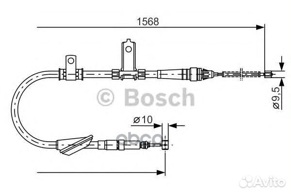 Трос тормозной 1987477791 Bosch