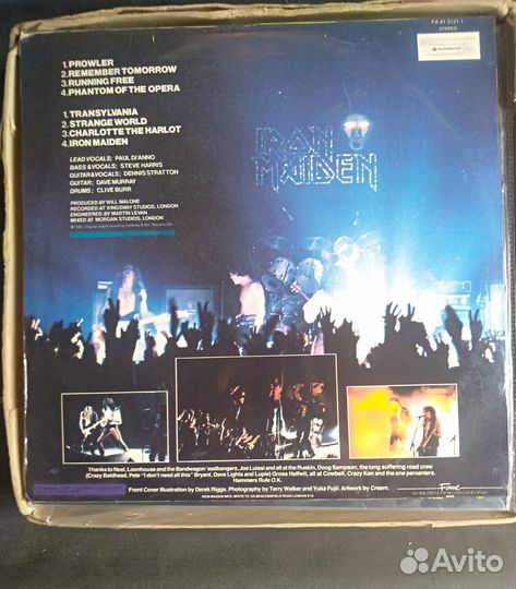 Виниловая пластинка группы Iron Maiden