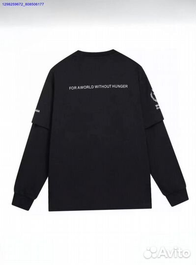 Лонгслив Balenciaga чёрный (Арт.64096)