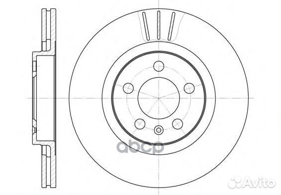 6546.10 диск тормозной передний Audi A3, VW Go