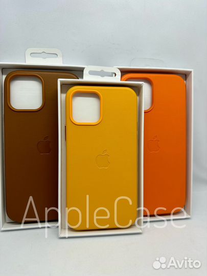 Чехол на iPhone 12/ 12 pro/Pro Max кожаный Luxe