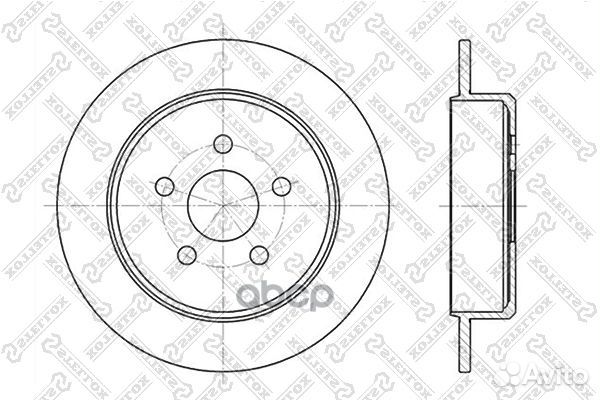 6020-9310-SX диск тормозной задний Chrysler Ne