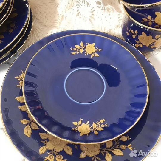 Чайные тройки кобальт Германия