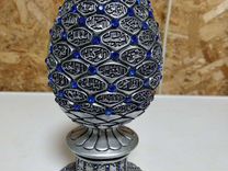 Яйцо " исламский подарок" с синими камнями