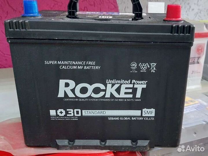 Аккумулятор на Land Cruiser Prado. Rocket 80 Ah