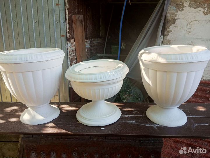 Ваза напольная из гипса