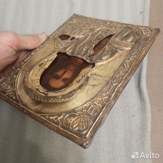 Старинная икона Господь вседержитель.19 век