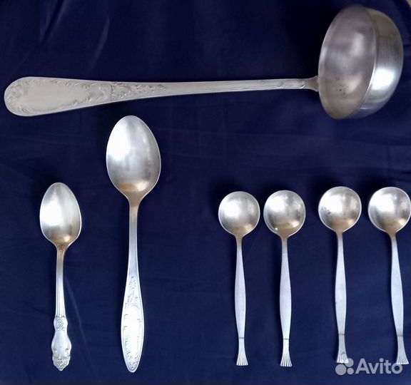 Столовые приборы из мельхиора СССР Ложка поварежка