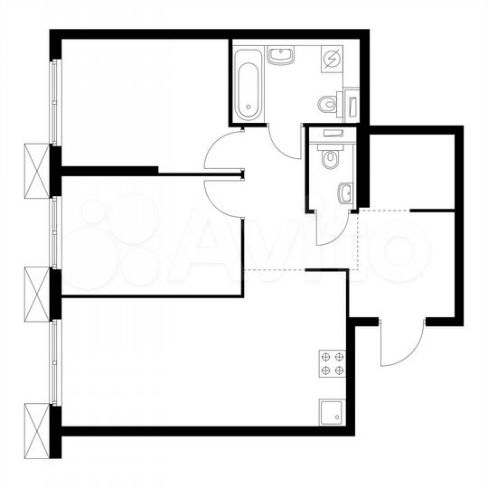 2-к. квартира, 58,8 м², 26/33 эт.