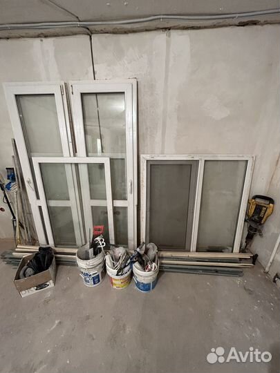 Балконный блок с дверью бу