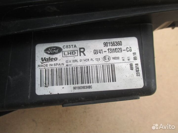 Фара правая Ford Kuga 2