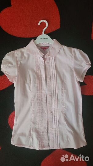 Блузка школьная х/б