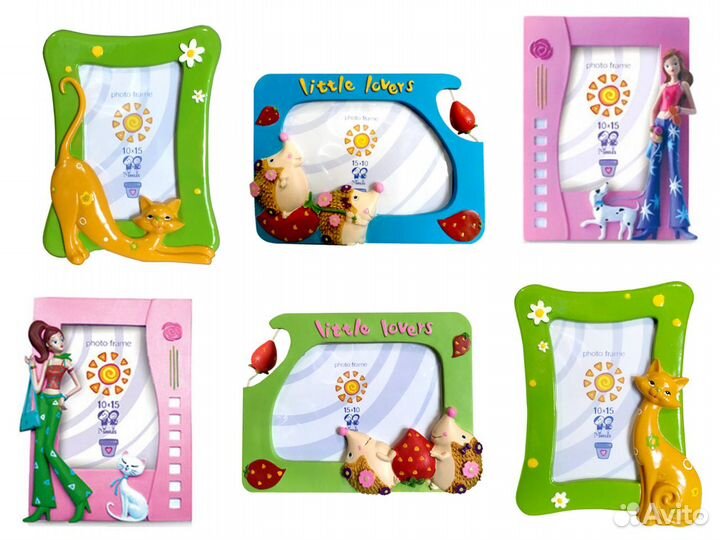 Фоторамки лепные 10х15 см в ассортименте