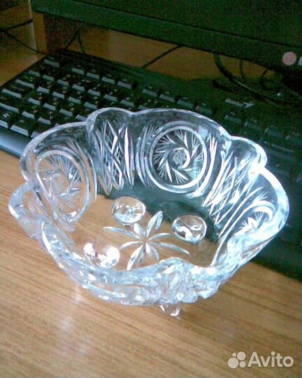 Хрустальная конфетница 15Х8см