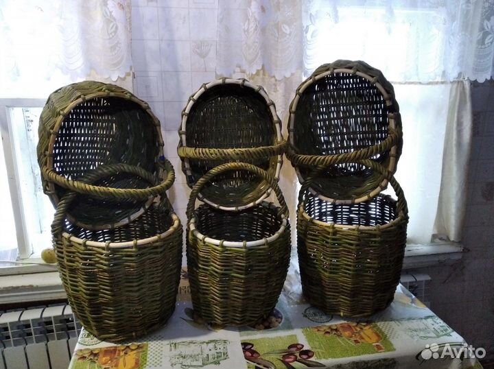 Корзина плетеная для грибов
