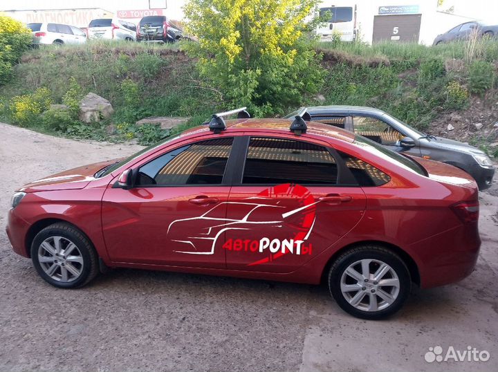 Багажник на крышу Лада Веста модельный аэро