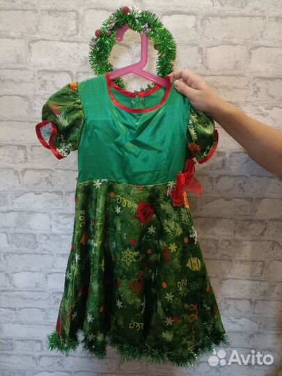Новогодний костюм для девочки рост 122