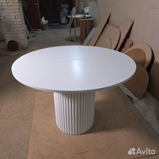 Стол кухонный раскладной белый