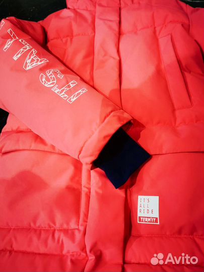 Пуховик зимний для девочки 134-140