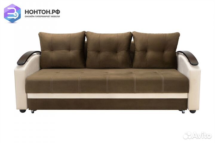 Диван еврокнижка София коричневый