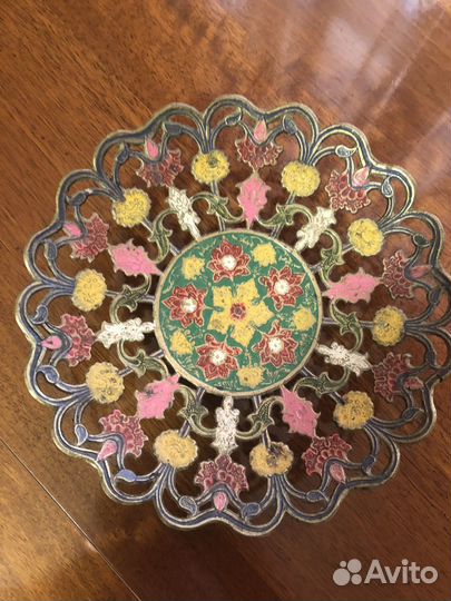 Блюдо Индия латунь