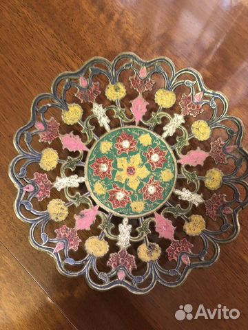 Блюдо Индия латунь