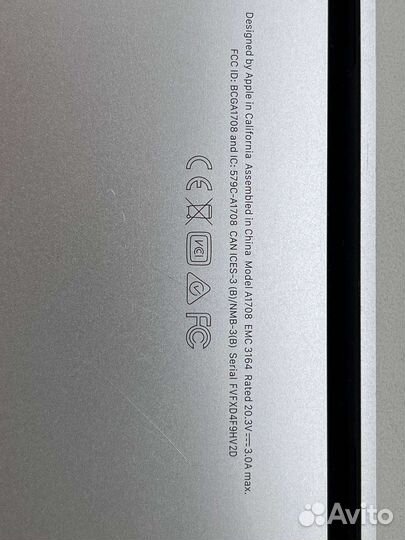 Apple MacBook Pro 13 2017 (a1708) на запчасти