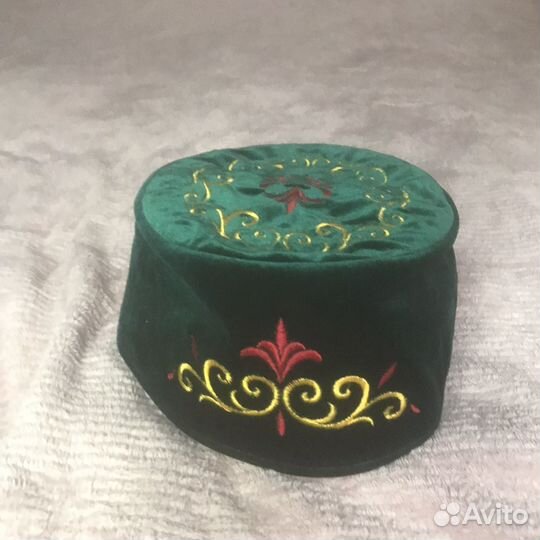 Тюбетейка новая зеленая