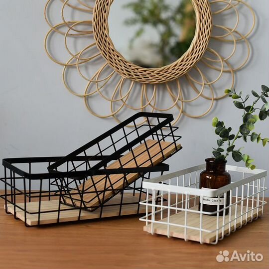 Металлическая корзинка органайзер