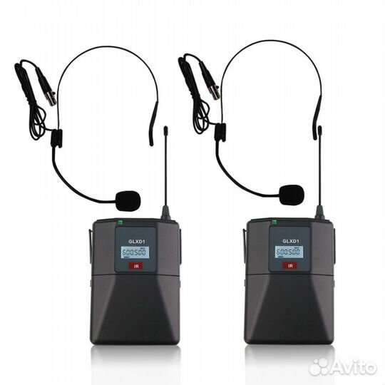 Shure glxd14E2 (+две доп. гарнитуры Shure SLX беж)
