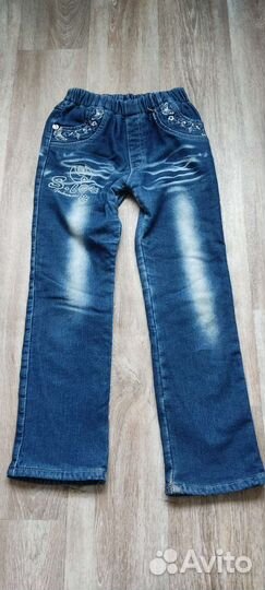 Джинсы утепленные