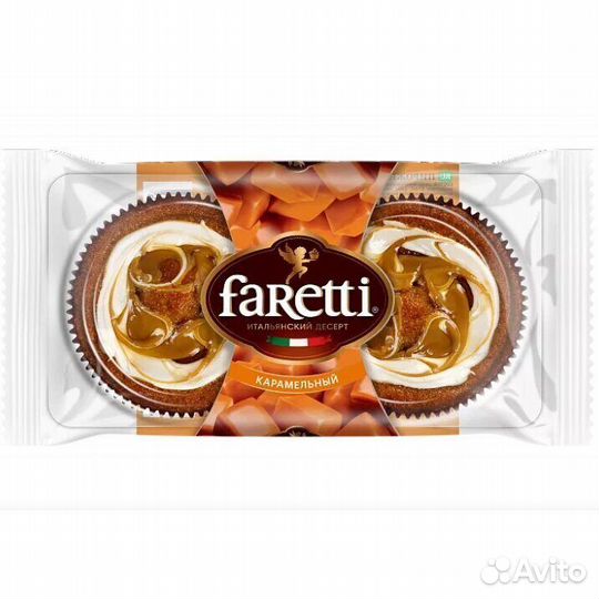 Пирожное faretti Флоренция Карамельное 130г