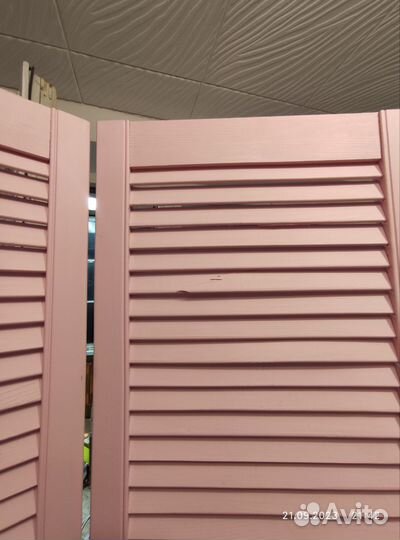 Ширма перегородка бу деревянная 3 секции