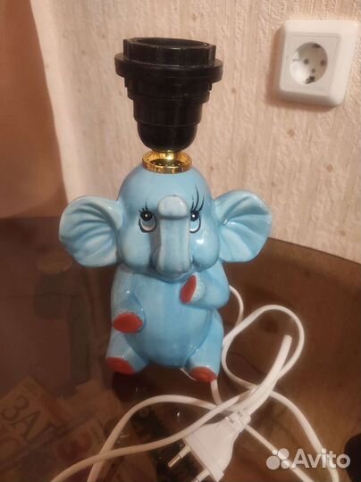 Лампа светильник ночник слоник
