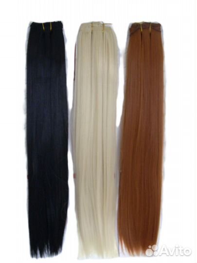 Накладные волосы на заколках