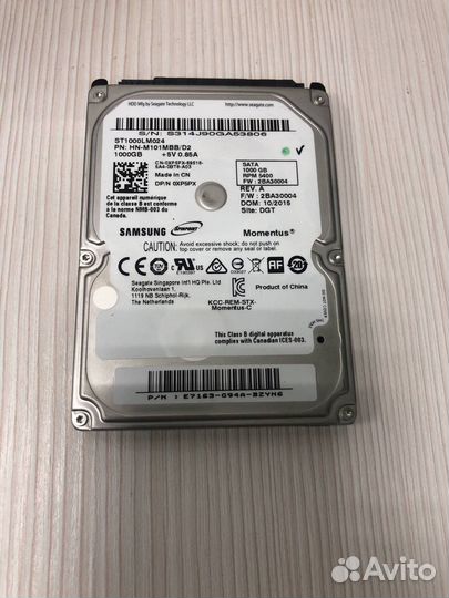 Жесткий диск 1 тб Samsung