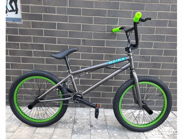 Новый трюковый велосипед BMX золотой/зеленый