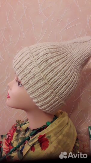 Шапка вязанная тыковка, молодежная, мужская, женс