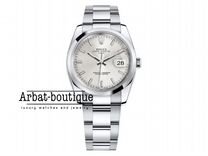 Rolex Oyster Perpetual Date Silver Dial 34 mm